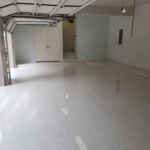 Garage epoxy floors and stained concrete